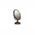 Ore Furniture 12.25 in. Copper Chrome Oval X5 Magnify Mirror MGK801-5